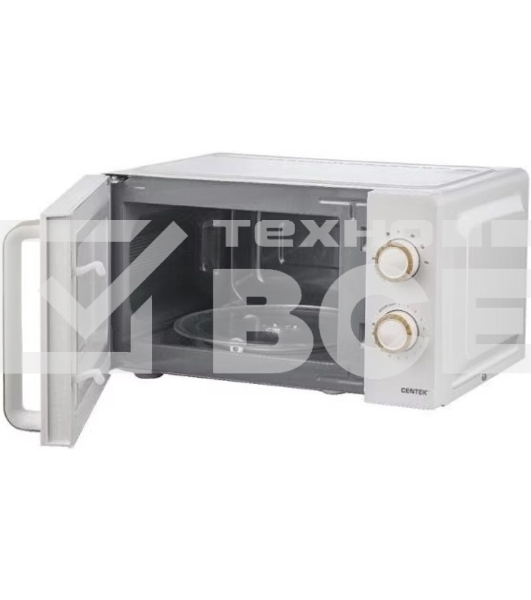 Микроволновая печь Centek CT-1559 белый, 20 л, 700 Вт, переключатели - поворотный механизм