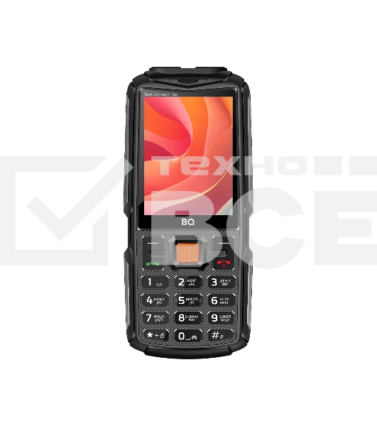 Мобильный телефон BQ 2830L Tank Connect Max черный/серый