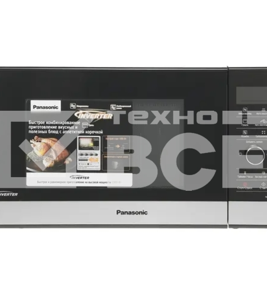 Микроволновая печь Panasonic NN-GD38HSZPE черный, 23 л, 1000 Вт, переключатели - поворотный механизм/сенсор