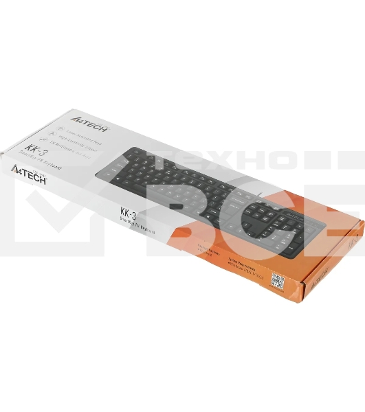 Клавиатура A4Tech KR-3 проводная, USB, черный
