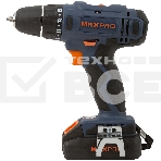 Дрель-шуруповерт MAX-PRO 85030, Аккумуляторная, 18В, 2 АКБ, Кейс, фото6