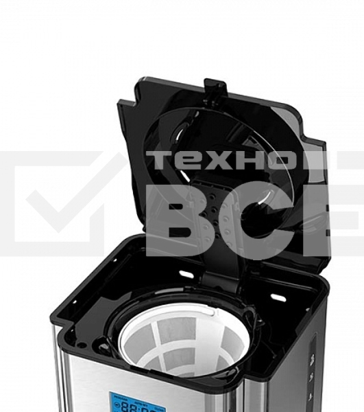 Кофеварка капельная BQ CM1004 серебристый/черный, исп. кофе - молотый, 1.8 л, 1000 Вт.