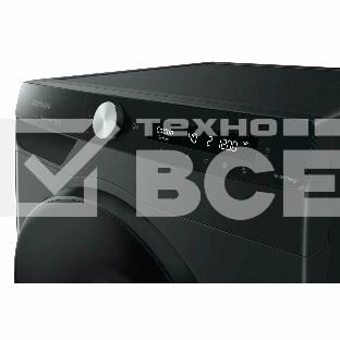 Стиральная машина Samsung WW80AG6L28BB черный, загрузка фронтальная 8 кг, 1200 об/мин, класс: A+++