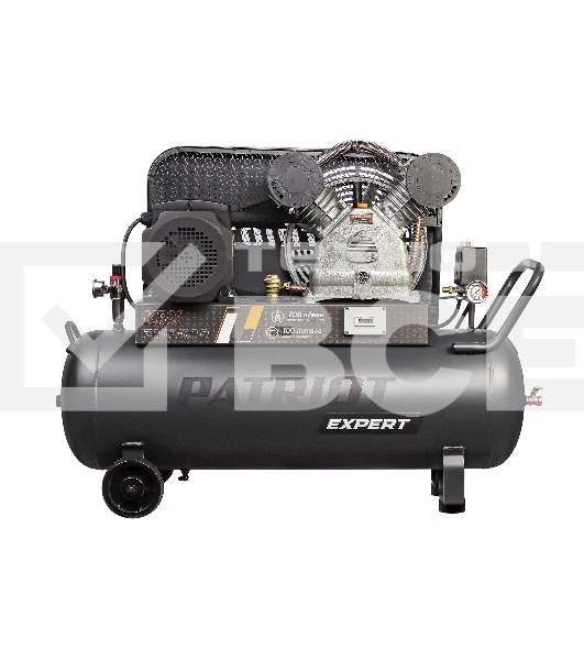 Компрессор PATRIOT KRX 700 L100 D, поршневой, ременной, масляный, 700 л/мин, 100 л, 10 бар, 4 кВт, 400 В