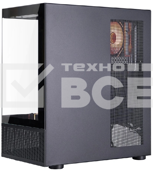 Компьютерный корпус 1STPLAYER MIKU Mi7-A ARGB Black, ATX, 3x120мм ARGB fans