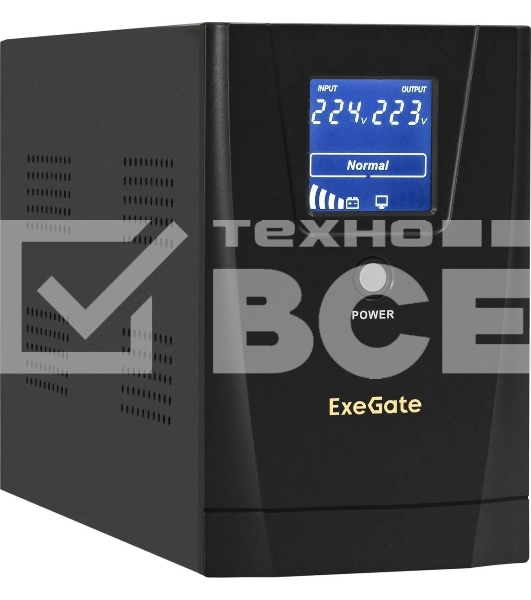 Источник бесперебойного питания ExeGate EX292631RUS SpecialPro Smart LLB-2000.LCD.AVR.4C13.RJ.USB 2000VA/1200W, LCD, AVR, 4*C13,RJ45/11,USB, металлический корпус, черный