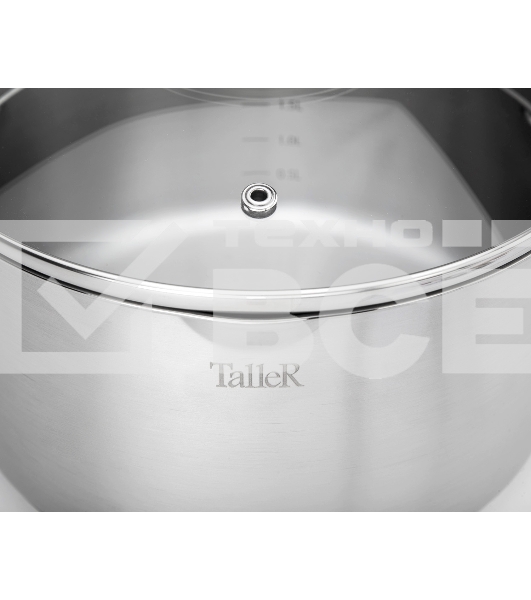 Кастрюля Taller TR-17251 1,4 л. Сталь 18/10, толщина дна/стенки 3,5/0,6 мм.