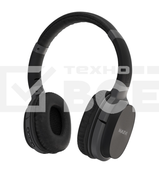 Беспроводные полноразмерные наушники Maxvi MHF-203BT черные, Bluetooth 5.3\FM\MP3\300 мАч\микрофон