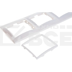 Рамка Iek EMK30-K01-DM РГ-3-КБ 3местн. горизонт. КВАРТА (белый), фото3