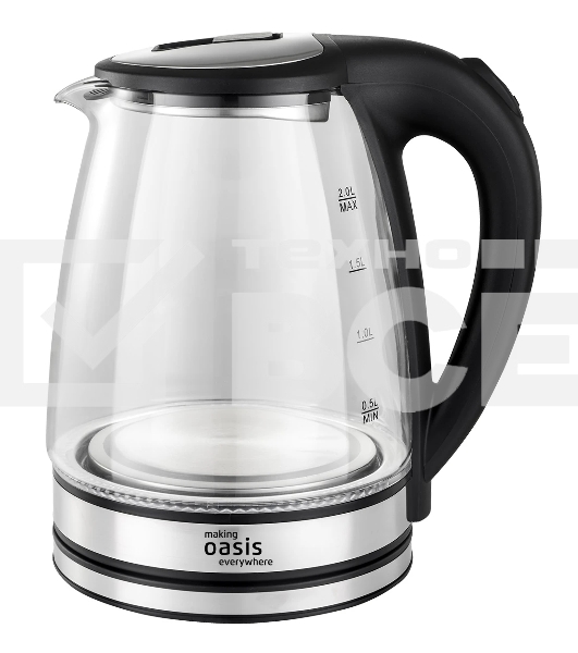 Чайник электрический Oasis K-8GS черный 2 л 2000 Вт