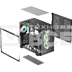 Компьютерный корпус Ocypus Iota C70 BK Curve ARGB Digital (Iota-C70-BKD400CD-GL), фото3