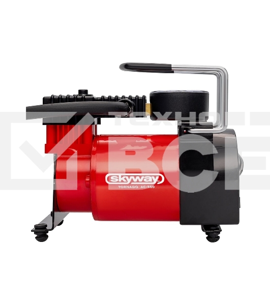 Компрессор TORNADO АC-580 10 A, 35 л/мин, 140 PSI, 12В металл. корпус (с сумкой) 44199