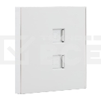 Розетка Kranz STRONG компьютерная двойная RJ45+RJ45 кат6 с/у жемчуг, фото3