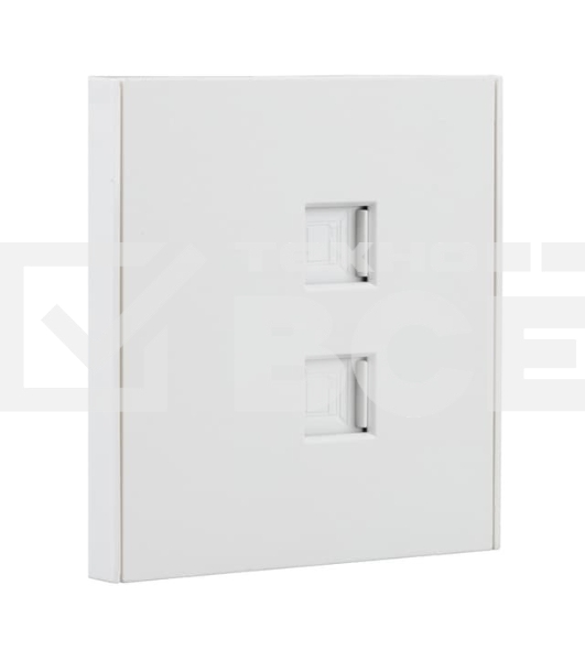 Розетка Kranz STRONG компьютерная двойная RJ45+RJ45 кат6 с/у жемчуг