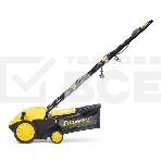 Скарификатор электрический Champion ESC1532 Мощность двигателя 1500 Вт, Напряжение сети 230,50 В, Гц, Вес c травосборником 9,3 кг, Ширина обработки 320 мм, Высота аэрации -4/0/+4/+12 мм, Высота скарификации -12/-8/-4/+4 мм, Тип/объем травосборника ткань/35 л, Регулировка высоты кошения/количество положений 4, Уровень мощности звука 96 дБ, Уровень звукового давления скарификатор/аэра 80/81 дБ, Уровень вибрации на рукоятке 3,245/3,335 (K=1,5 м/с) м/с2., фото6