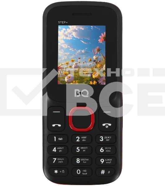 Мобильный телефон BQ 1848 Step+ черный/красный
