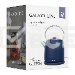 Чайник электрический Galaxy Line GL 0334, синий, металл, 2200 Вт, 1,5 л, фото4