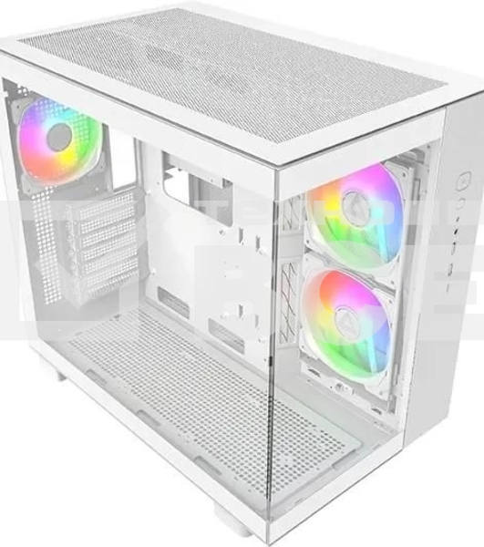 Компьютерный корпус Montech King 65 белый без БП ATX 2xUSB3.0 audio bott PSU