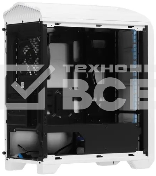 Компьютерный корпус GameMax Centauri, без БП, (ATX,Бело-голуб,USB 3.0, Зак.стек.,1*120мм. RGb, пыл.фильтр), белый/синий