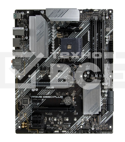 Материнская плата ASUS PRIME B550-PLUS, AM4, AMD B550, 4xDDR4, 6xSATA, 2xM.2, 1xPCIe 3.0 x16, 1xPCIe 4.0 x16, 3xPCIe x1, 1xDP, 1xHDMI, 1x 1Gb LAN, 1xUSB 3.2 Gen 2, 4xUSB 3.2 Gen 1, 2xUSB 2.0, 5x3.5 мм, 7.1, ATX