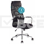 Кресло руководителя Бюрократ KB-9N/BLACK черный TW-01 TW-11 сетка крестовина хром, фото13