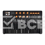 Клавиатура MIDI [231507] Arturia [MiniLAB 3 Orange Edition] 25 клавиш, 8 энкодеров, 8 RGB пэдов, 8 фейдеров, дисплей, сенсорные регуляторы Pitch/Modulation, MIDI-выход, 1/4