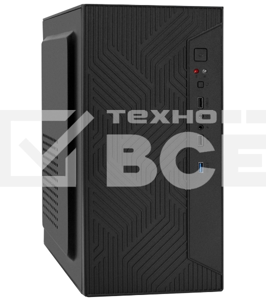 Компьютерный корпус Minitower ExeGate BAA-303U-AA500 (mATX, БП AA500 с вент. 8см, 2хUSB+1хUSB 3.0, HD Audio, черный)