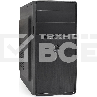 Компьютерный корпус Minitower ExeGate BA-309-UNS400 (mATX, БП UNS400 с вент. 12см, 2*USB, HD аудио, черный)