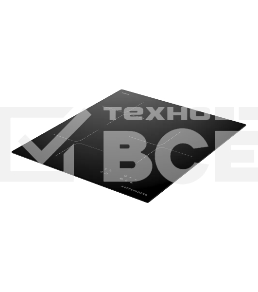 Варочная поверхность Kuppersberg ICI 406, индукция, High-Tech, 45 см, 9 уровней мощности, inverter, таймер, пауза, Booster, автоматическое отключение, сенсорное управление, автоматическое закипание, черный