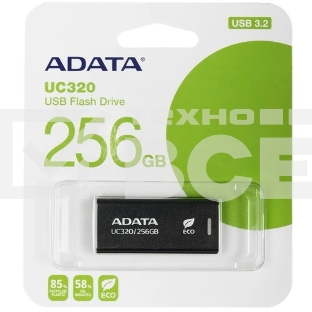 Флешка USB ADATA UC320 (UC320-256G-RBK/BK), 256Gb, USB 3.2, R/W 100/30, черный