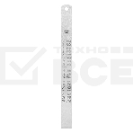 Линейка стальная Deli DL8020Y 200мм нержавеющая сталь, фото2