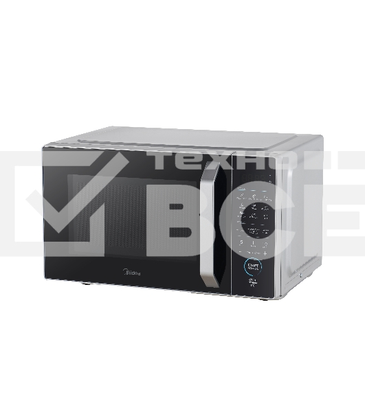 Микроволновая печь Midea EM825P2ET-S серебристый, 25 л, 800 Вт, переключатели - сенсор