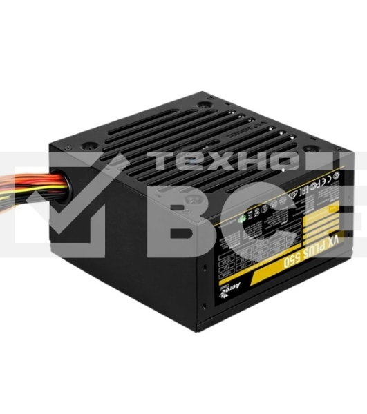 Блок питания FORMULA V LINE (AEROCOOL) 550W VX PLUS 550 (ATX, 20+4 pin, PCI-E 6+2P, 3xMolex, 3xSATA, 120мм fan, RTL) (VX PLUS 550 (F))