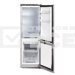 Холодильник Бирюса C418 серебристый металлопласт двухкамерный 125/55л морозилка снизу, фото5