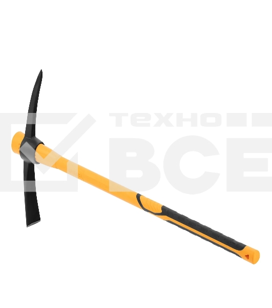 Кирка Denzel 1500 г, узкая, фиберглассовая обрезиненная рукоятка 900 мм