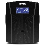 Источник бесперебойного питания UPS Sven Pro 1500 (1000 WA, LCD, USB, RG-45, 3 евро розетки), фото5