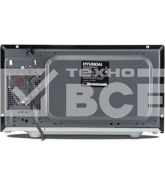 Микроволновая печь Hyundai HYM-D3038 черный, 23 л, 700 Вт, переключатели - сенсор