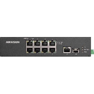 Коммутатор Hikvision DS-3T0310HP-E/HS, 6×100 Мбит/с PoE+ + 2×100 Мбит/с Hi-PoE + 1×1 Гбит/с + 1×1 Гбит/с SFP, неуправляемый