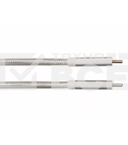 Кабель USB 3.1 Type Cm -- Cm IC 5А 10Gbs длина 1M, Telecom <TC420S> серебряный