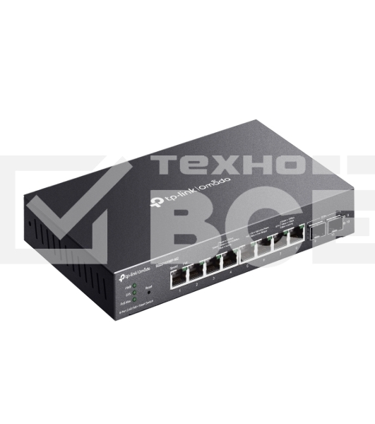 Коммутатор TP-Link SG2210XMP-M2, Smart линейки Omada с 8 портами PoE+ 2,5 Гбит/с и 2 портами SFP+