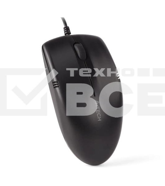 Мышь проводная A4Tech OP-530NUS черный, 1200 dpi, USB, кнопки - 3