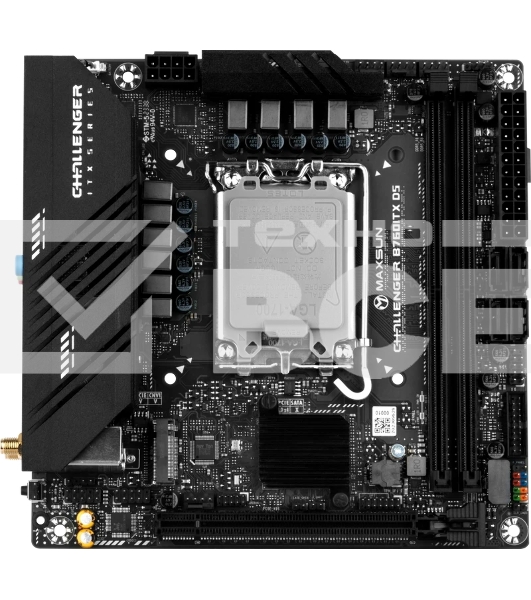 Материнская плата Maxsun Challenger B760ITX D5, LGA 1700, Intel B760, 2xDDR5, 4xSATA, 2xM.2, 1xPCIe 5.0 x16, 2xHDMI, 2xDP, 2x 2.5Gb LAN, 2xUSB 3.2 Gen 1, 4xUSB 2.0, 5.1, Mini-ITX