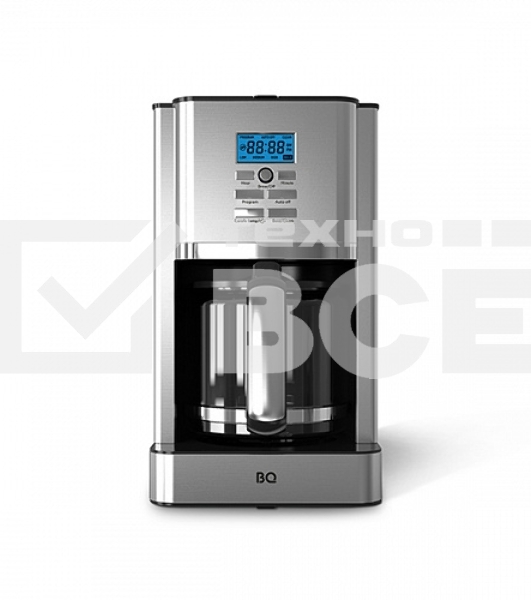 Кофеварка капельная BQ CM1004 серебристый/черный, исп. кофе - молотый, 1.8 л, 1000 Вт.