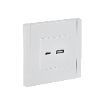 Розетка IEK FORTE&PIANO FP250 USB A+C 3,1А белый, фото 1