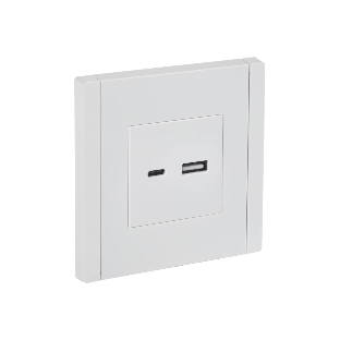 Розетка IEK FORTE&PIANO FP250 USB A+C 3,1А белый