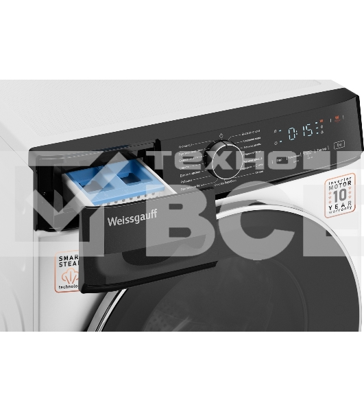Стиральная машина Weissgauff WM 4627 Touch Inverter Steam Белый, загрузка фронтальная 7 кг, 1200 об/мин., класс: А+++