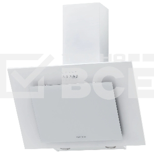 Вытяжка кухонная наклонная Krona VIERKANT 600 WHITE PB