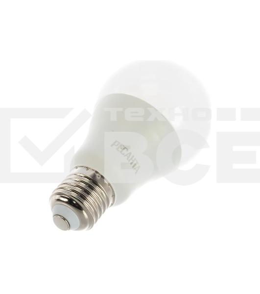 Лампа светодиодная Ресанта LL-R-A65-15W-230-3K-E27 груша, 15 Вт, тепл., Е27