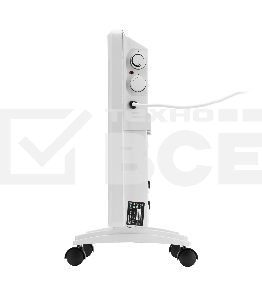 Конвектор MTX CH-1500, белый, 1500 Вт, 20 м2, термостат