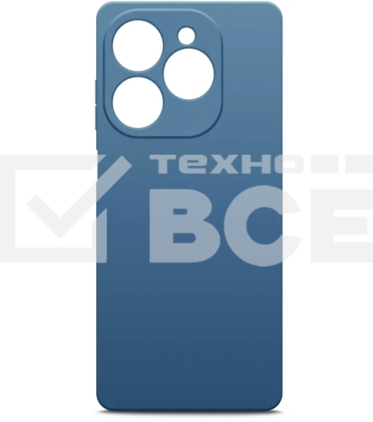 Чехол (клип-кейс) BoraSCO для Tecno Spark 20/20C/Go 2024/Pop 8 Microfiber Case синий
